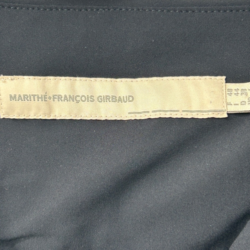 Marithé François Girbaud Black Cropped Ankle Trousers Womens US 6 Minimalist - Picture 3 of 7